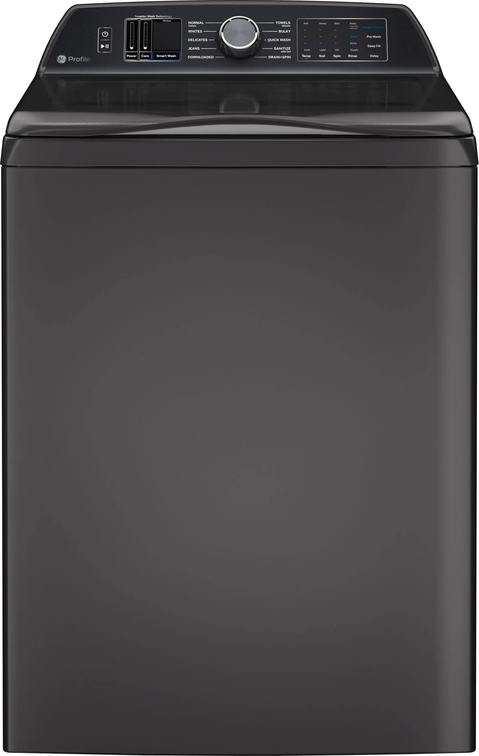 PTW705BPTDG GE Profile 5.3 cu ft Top Load Washer with Agitator- Diamond Gray PT700BPT-1