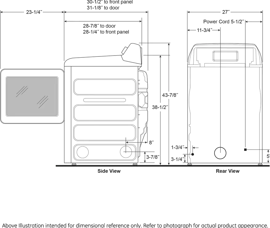 PTD90GBPTRS GE Profile 7.4 cu ft Gas Dryer - Sapphire Blue PT90BPT-11