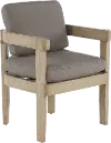 ABY00500P01/CHR Sonata Natural and Gray Patio Dining Chair
