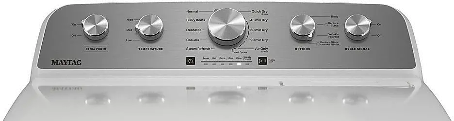 MED5430MW Maytag 7.0 Cu Ft Electric Dryer - White-3