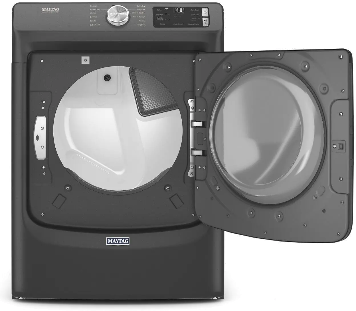 MED6630MBK Maytag 7.3 cu ft Electric Dryer - Volcano Black-3