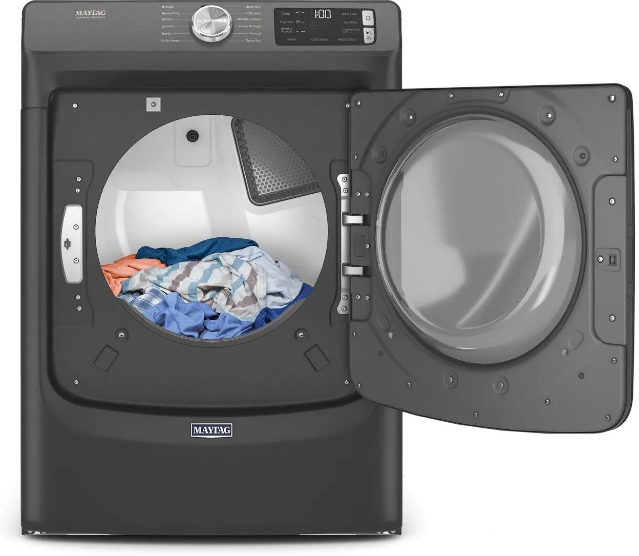 MED6630MBK Maytag 7.3 cu ft Electric Dryer - Volcano Black-5