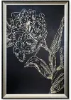 Folklore Black and Silver Flower Wall Art