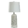 32 Inch Gray Leaf Ceramic Table Lamp