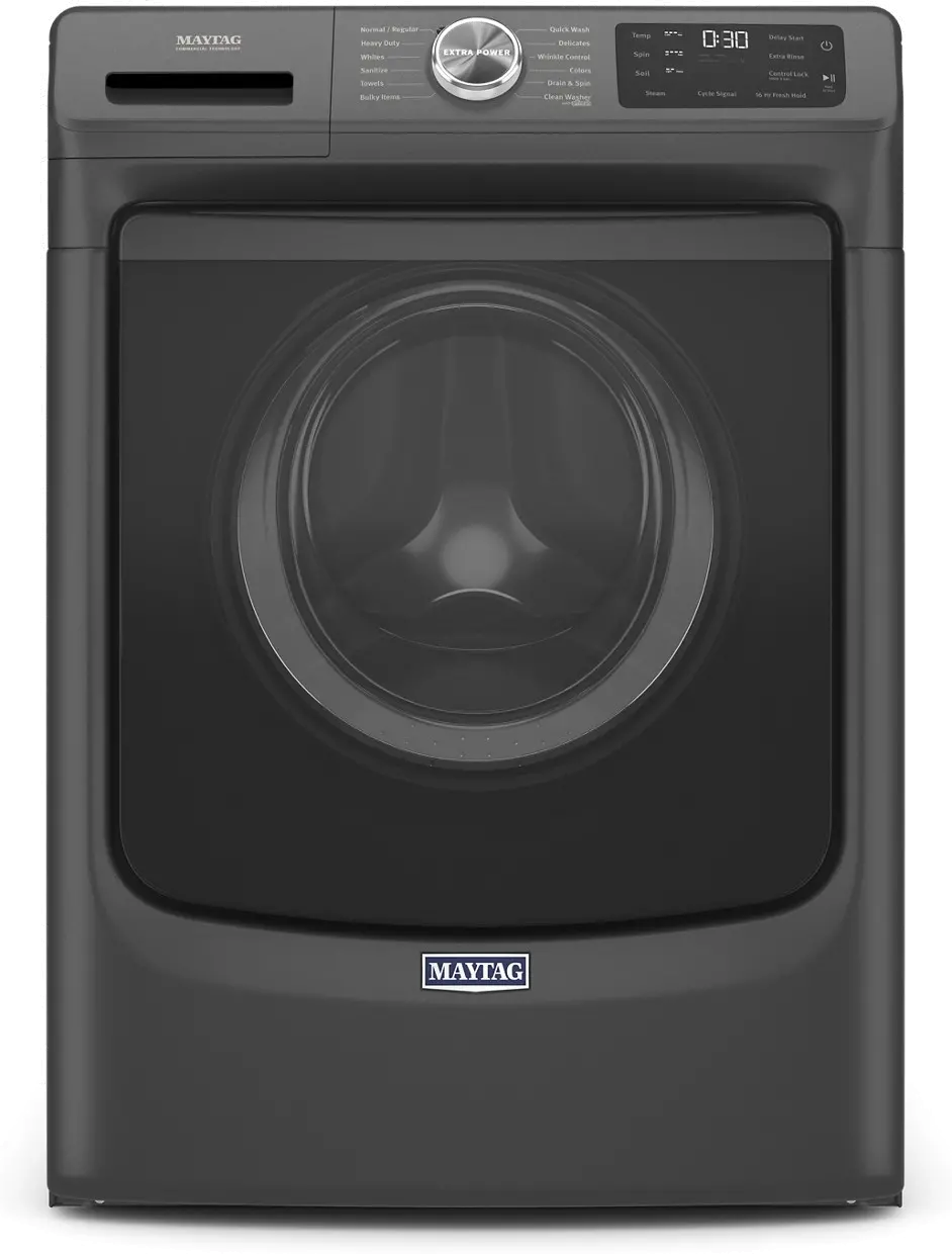 MHW6630MBK Maytag 4.8 cu ft Front Load Washer - Black MH6630-1