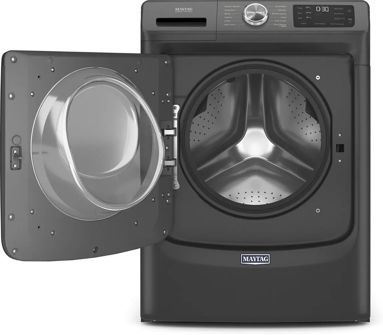MHW6630MBK Maytag 4.8 cu ft Front Load Washer - Black MH6630-3