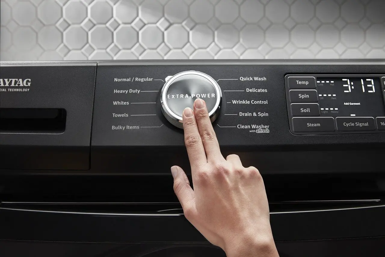MHW6630MBK Maytag 4.8 cu ft Front Load Washer - Black MH6630-7