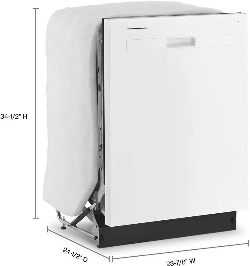 WDP540HAMW Whirlpool Top Control Dishwasher - White-6