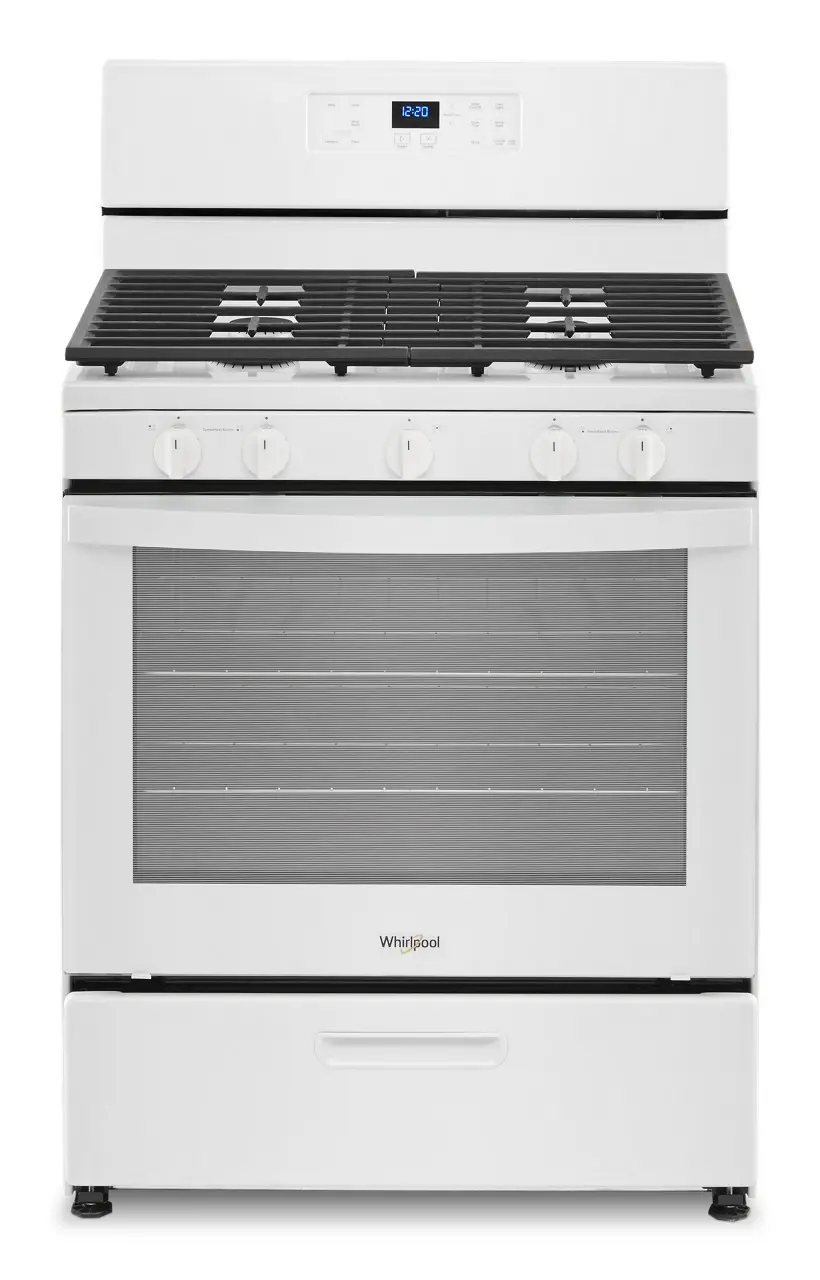 WFG505M0MW Whirlpool 5.1 cu ft Gas Range - White-1