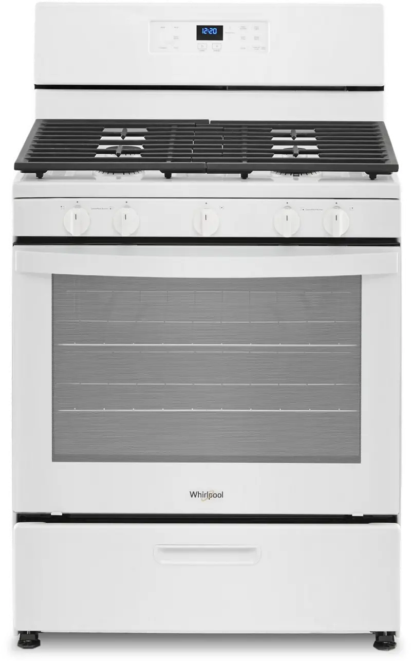 Whirlpool 5.1 cu ft Gas Range - White
