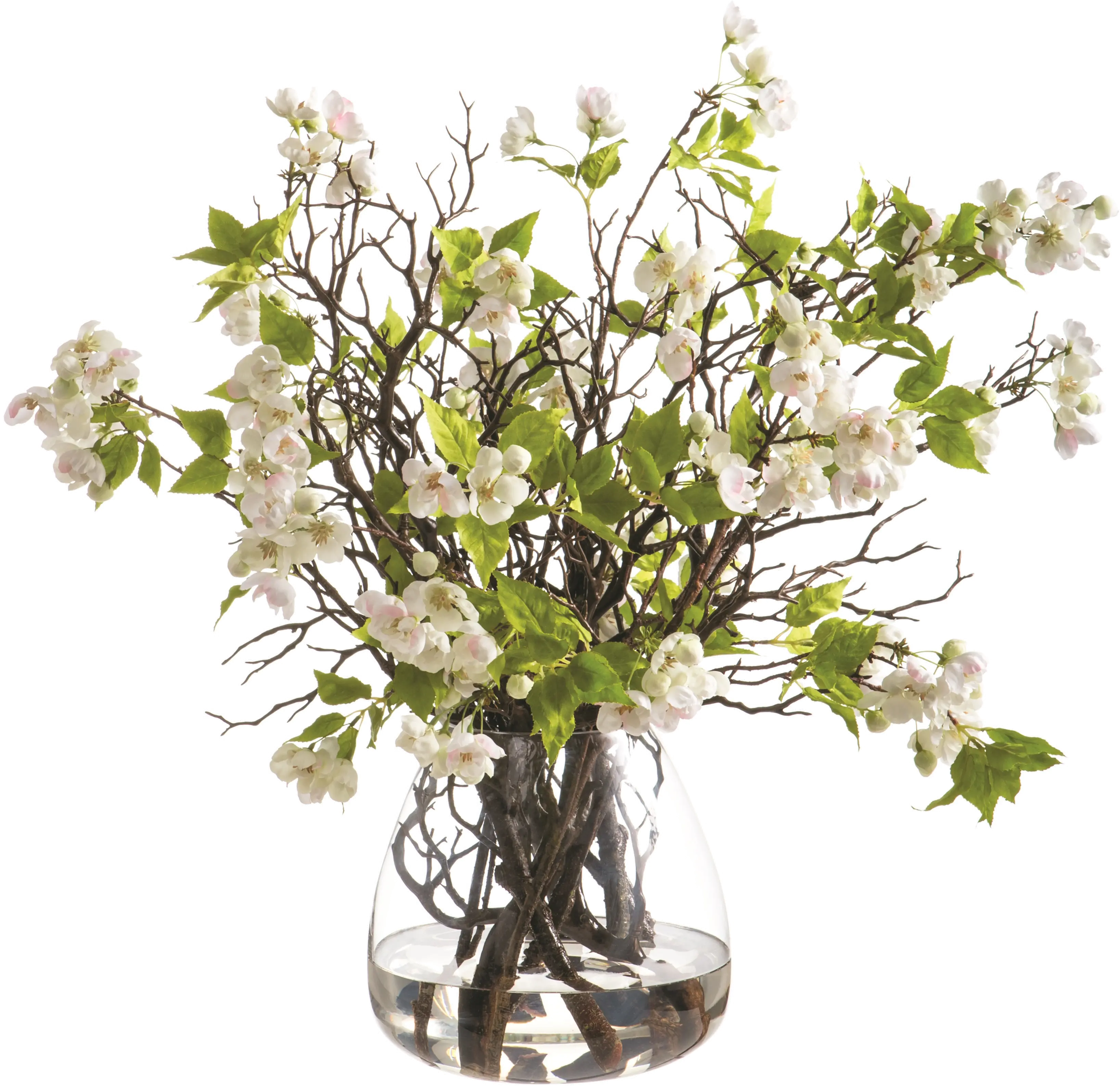 25 Blossoms in Glass Vase-1