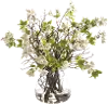 25  Blossoms in Glass Vase