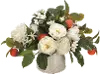 Peony, Mandarin, and Stephanotis Faux Arrangement