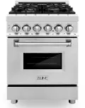 RA24 ZLINE 2.8 cu ft Dual Fuel Range - 24 W Stainless Steel