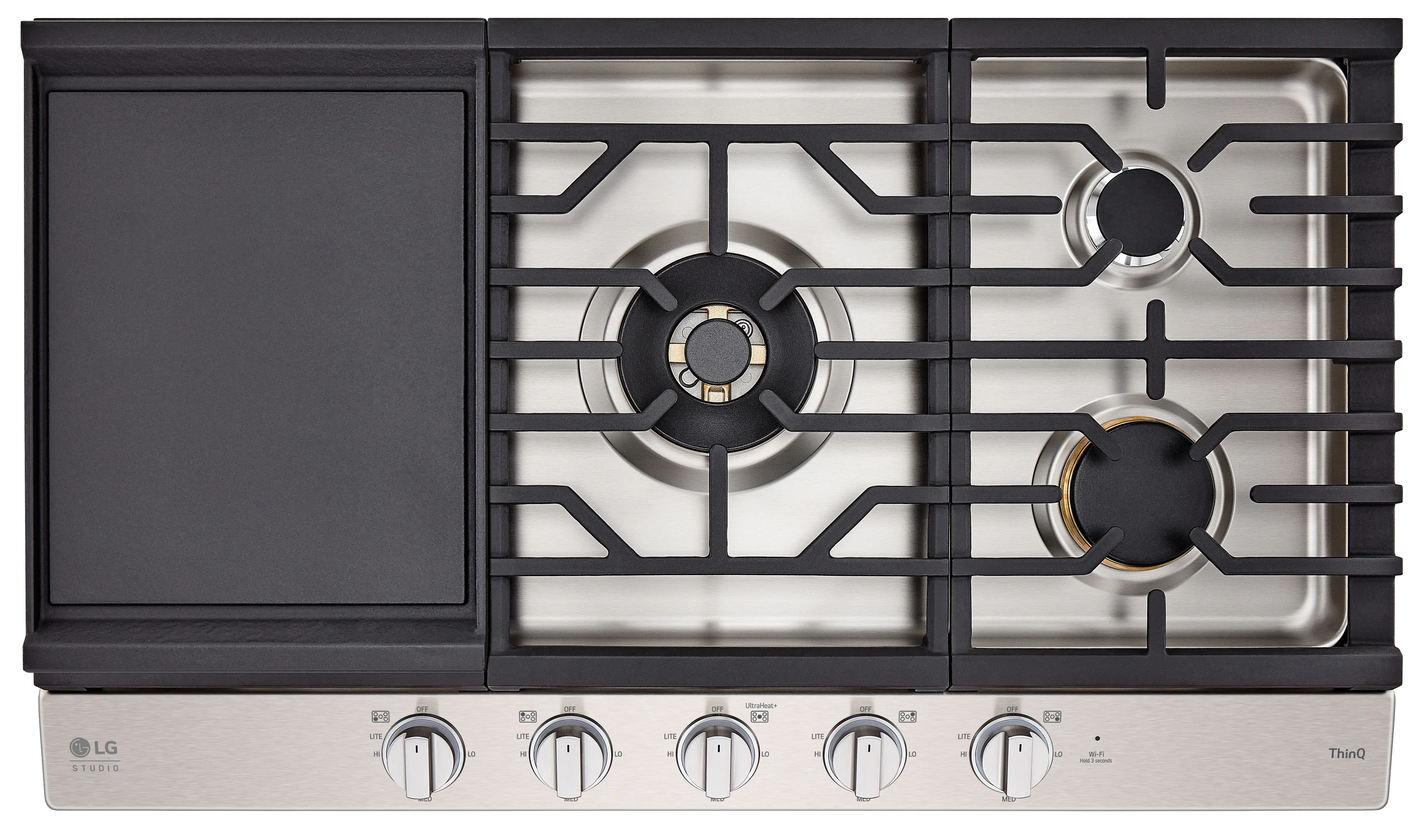 CBGS3628S LG Studio 36 Inch Gas Cooktop - Stainless Steel-4
