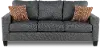 PAISLEY SOFA JUSTICE SLATE Paisely Slate Gray Sofa