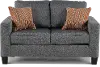 PAISELY LOVESEAT JUSTICE SLATE Paisely Slate Gray Loveseat