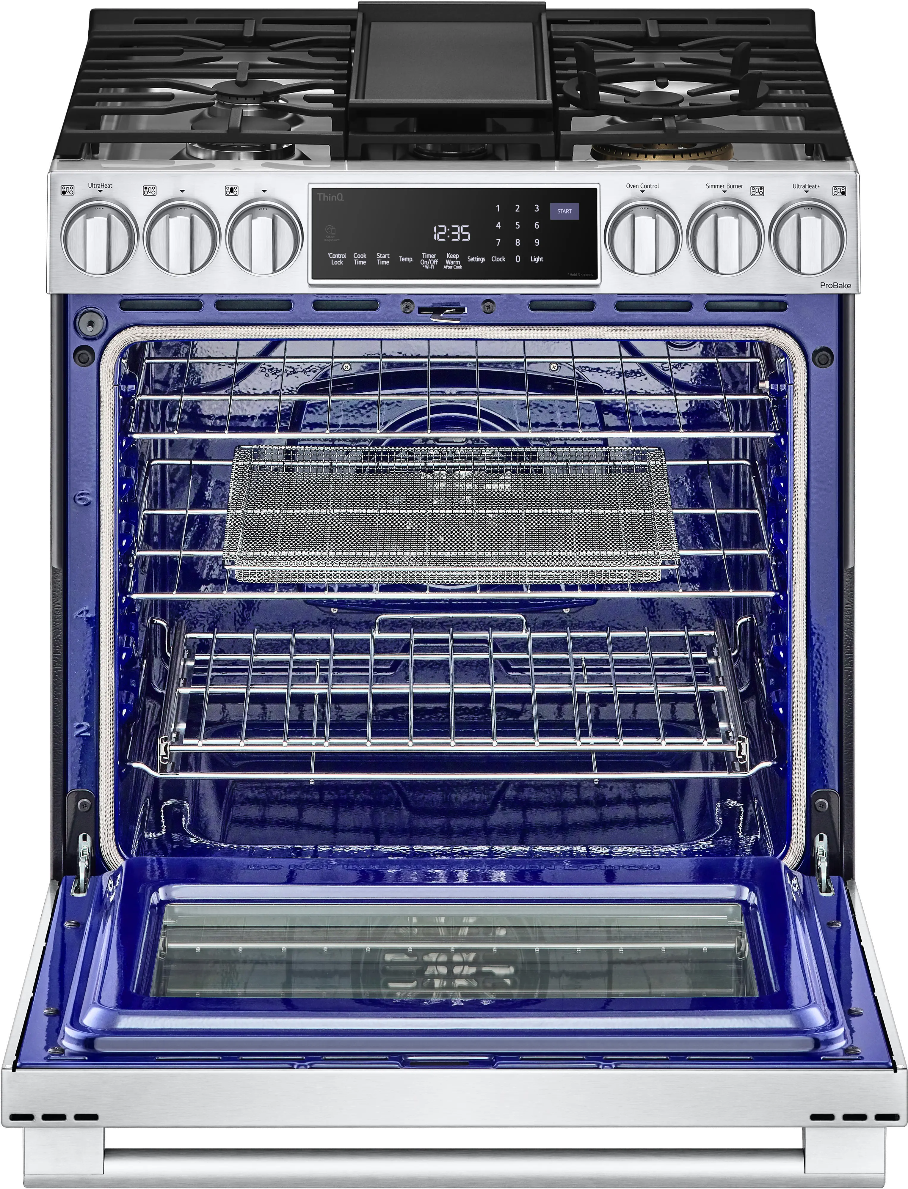 LSDS6338F LG Studio 6.3 cu ft Dual Fuel Range - Stainless Steel-3