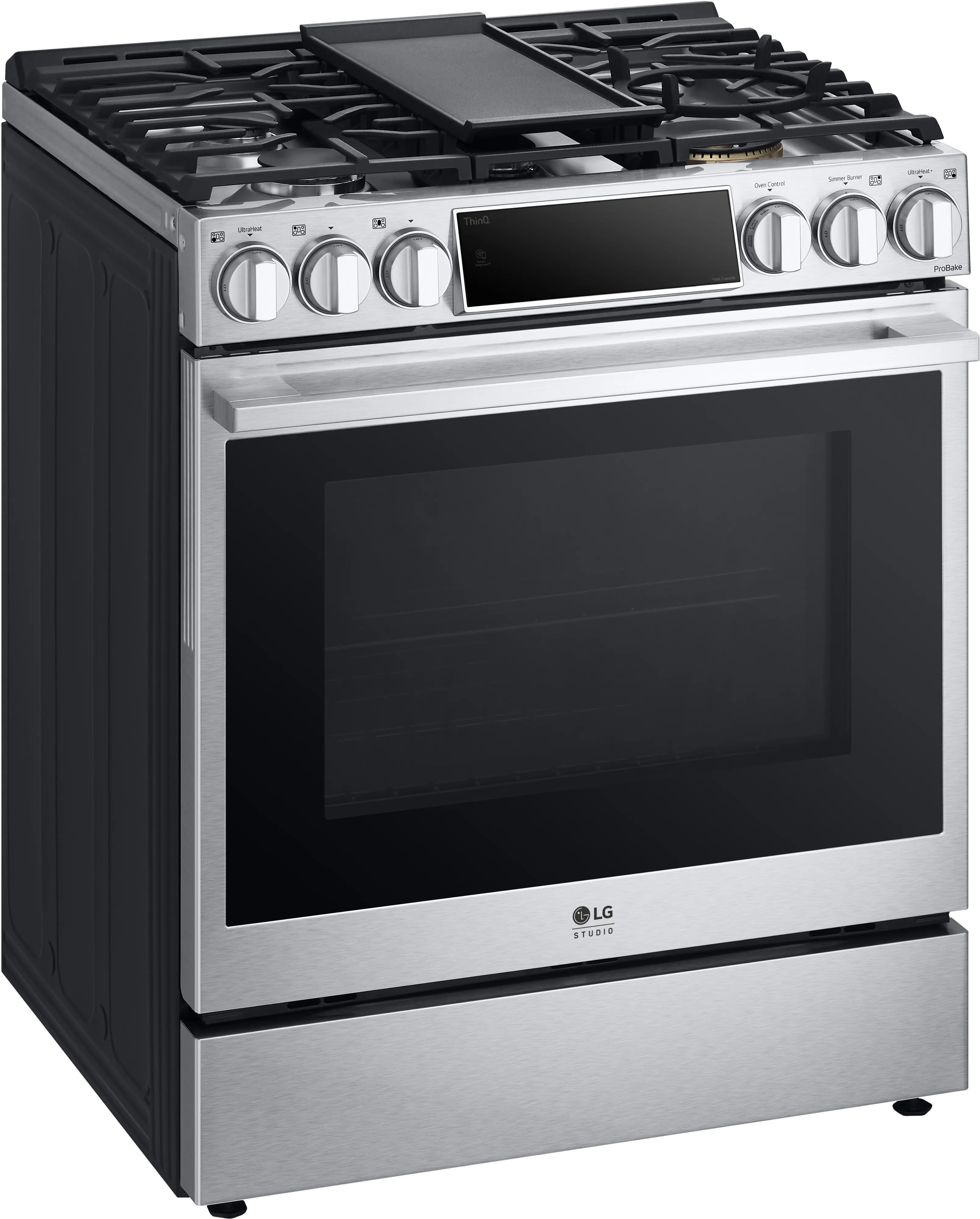 LSDS6338F LG Studio 6.3 cu ft Dual Fuel Range - Stainless Steel-6