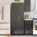 Camberly Black Oak Tall Asymmetrical Cabinet