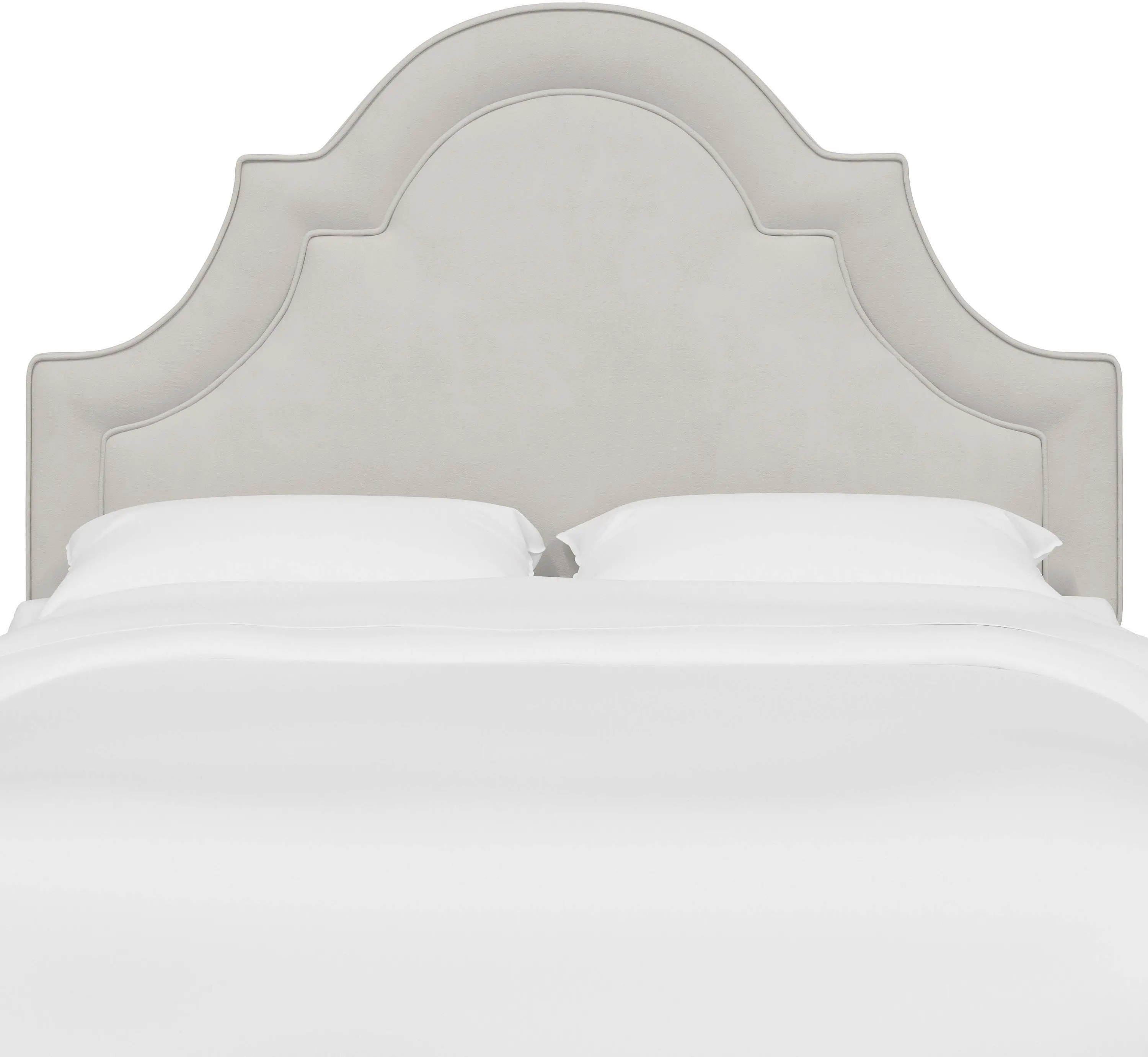 181FVLVLGHGR Jolie Velvet Light Gray Full Headboard - Skyline Furniture-2