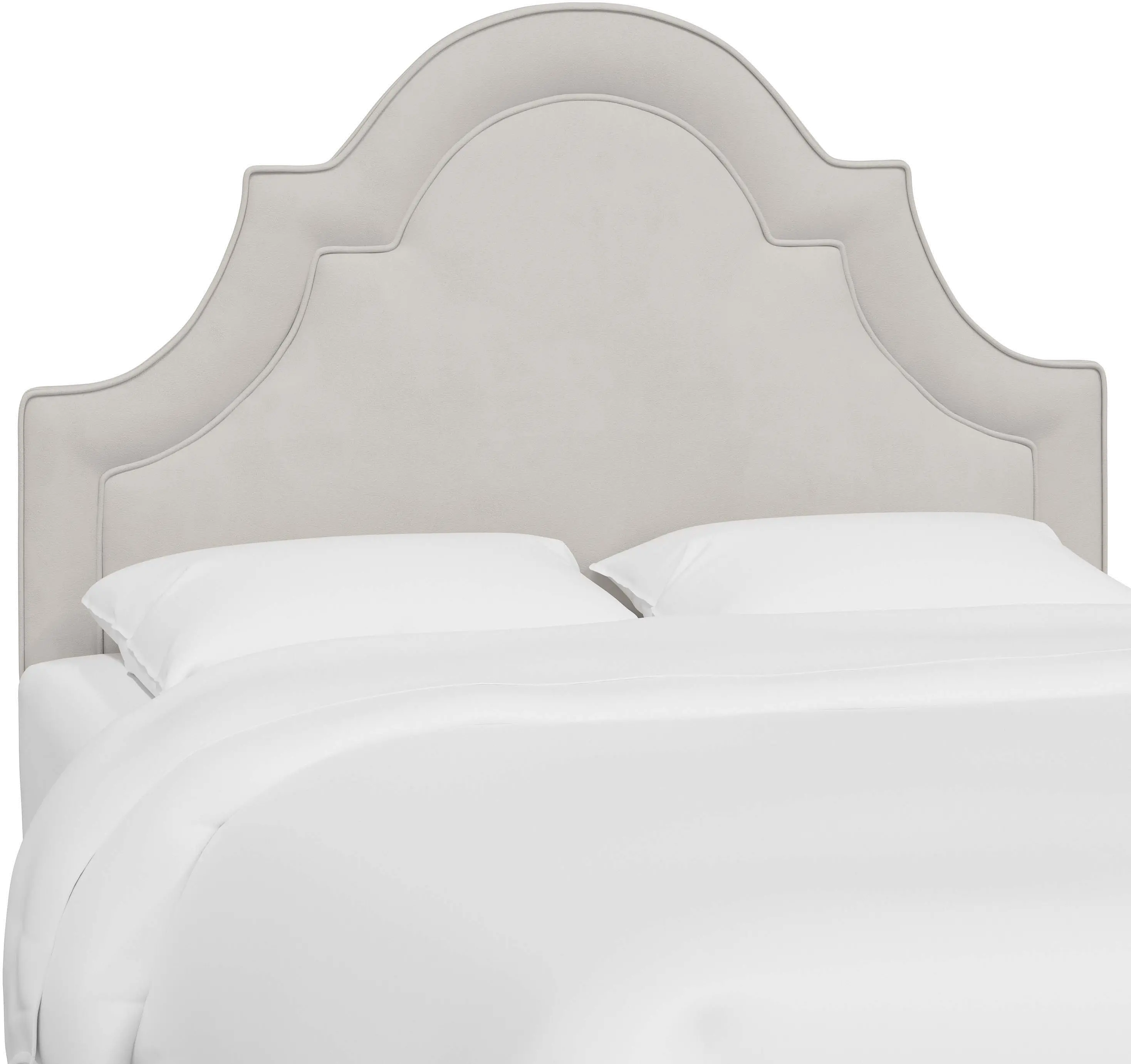 181FVLVLGHGR Jolie Velvet Light Gray Full Headboard - Skyline Furniture-3