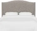 424CMLNELP Blake Elephant Gray California King Wingback Headboard - Skyline Furniture