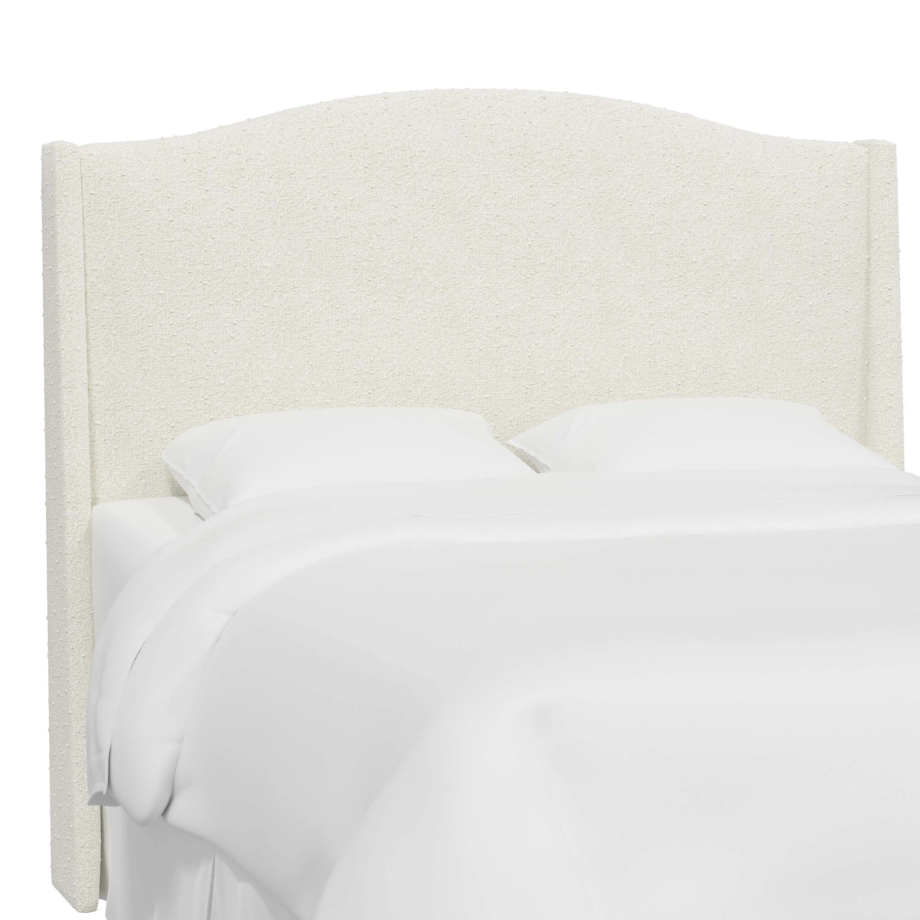 423KMLNSNW Blake Snow White King Wingback Headboard - Skyline Furniture-2