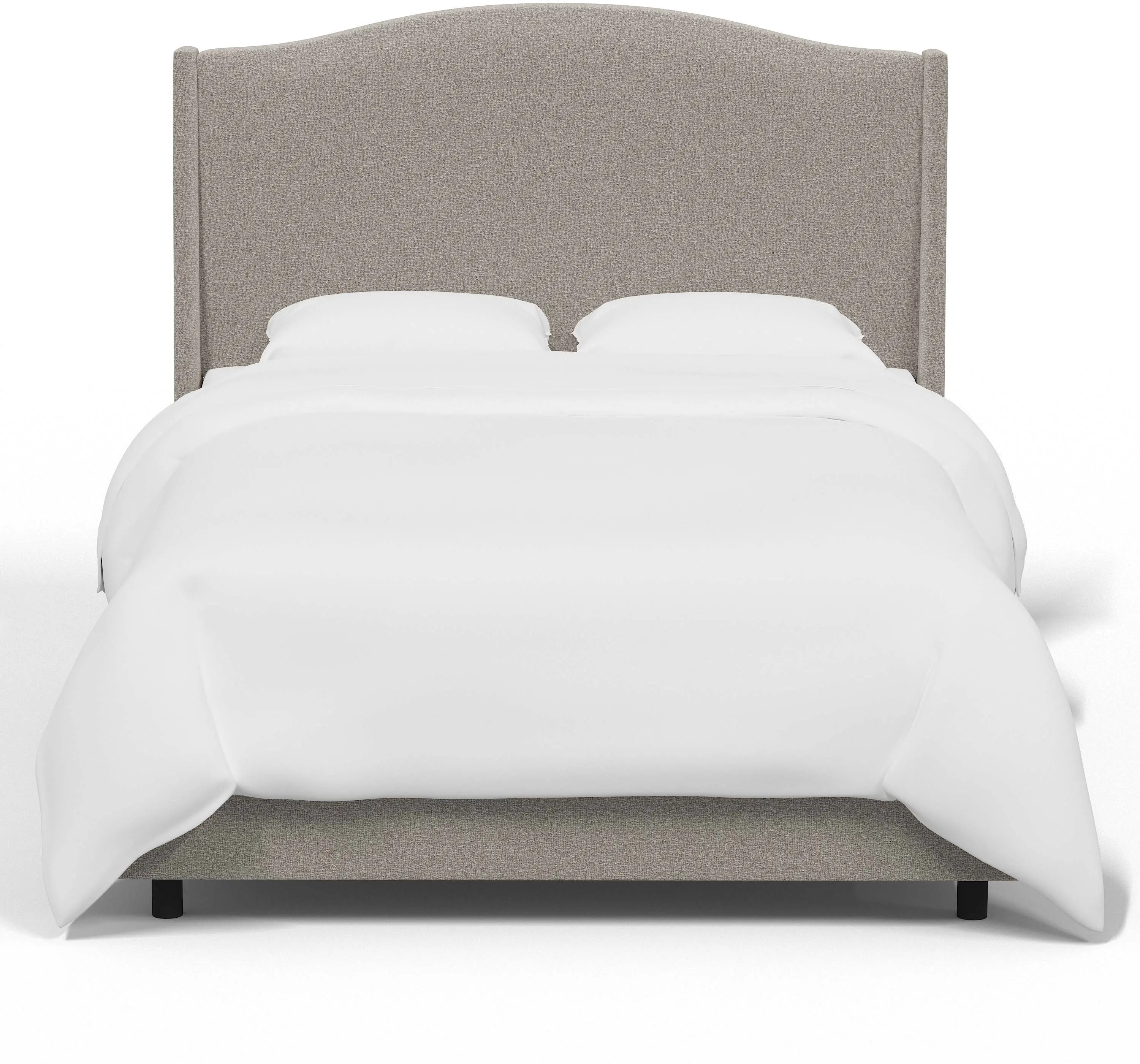 420BEDMLNELP Blake Elephant Gray Twin Wingback Bed - Skyline Furniture-1