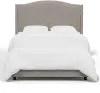 422BEDMLNELP Blake Elephant Gray Queen Wingback Bed - Skyline Furniture