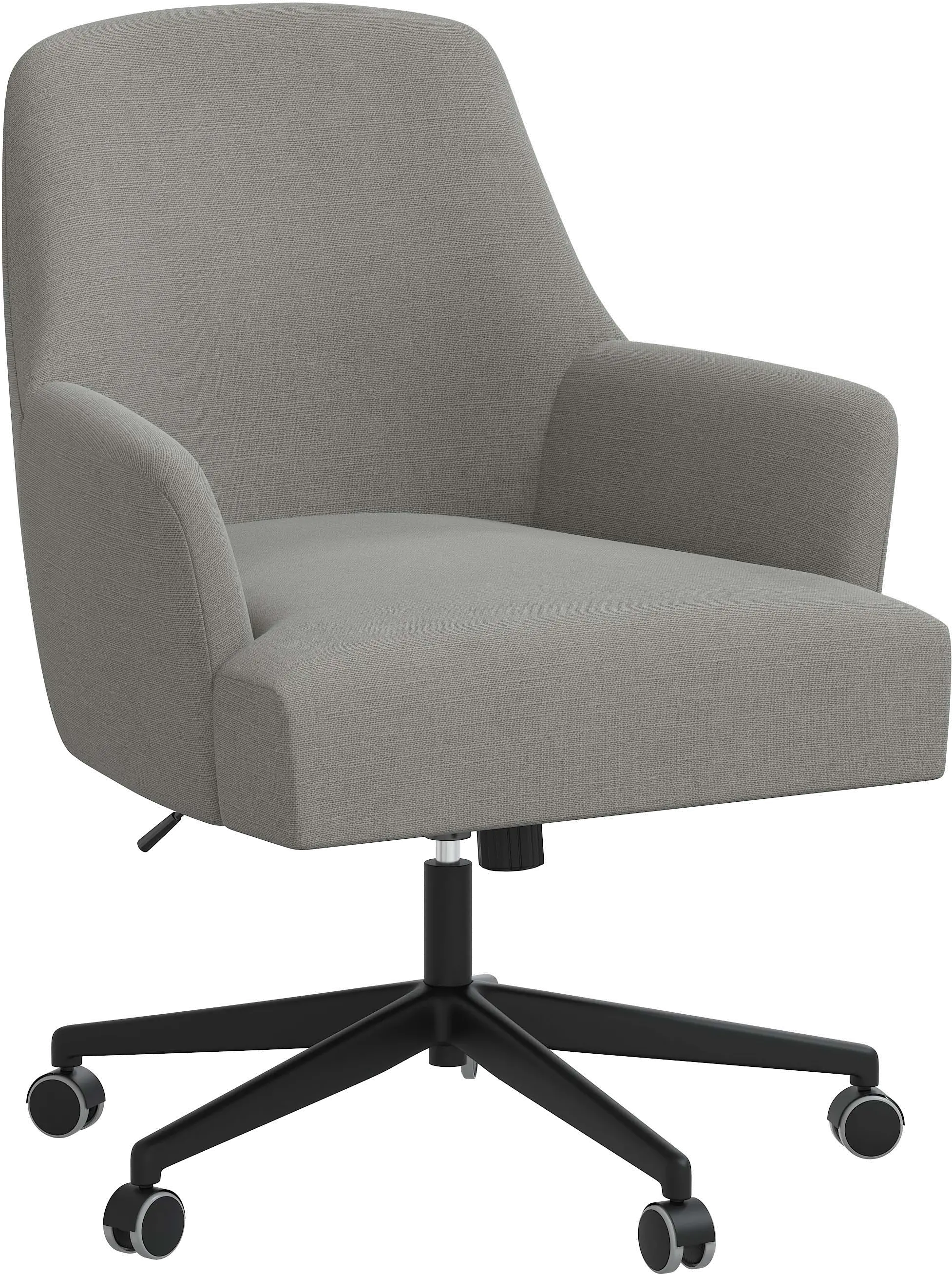 78-9LNNGR Hudson Linen Gray Office Chair - Skyline Furniture-1