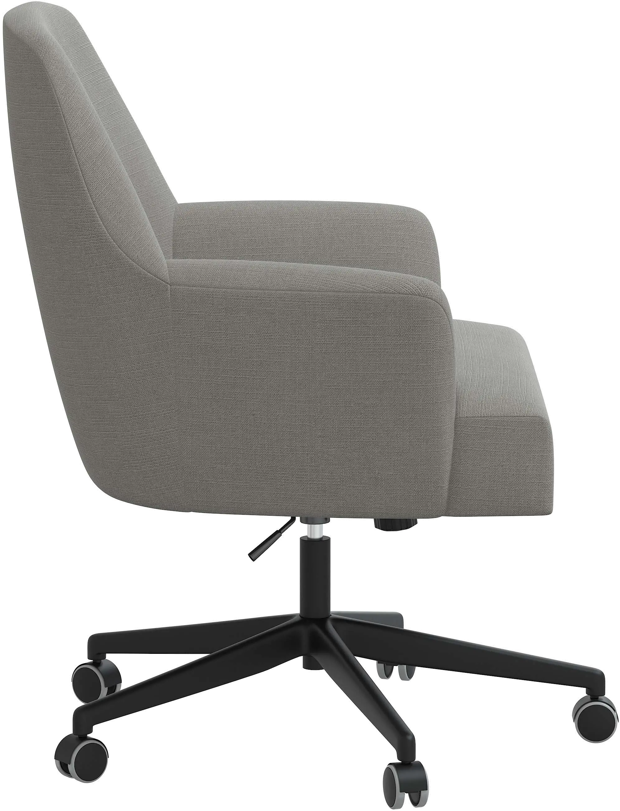 78-9LNNGR Hudson Linen Gray Office Chair - Skyline Furniture-3