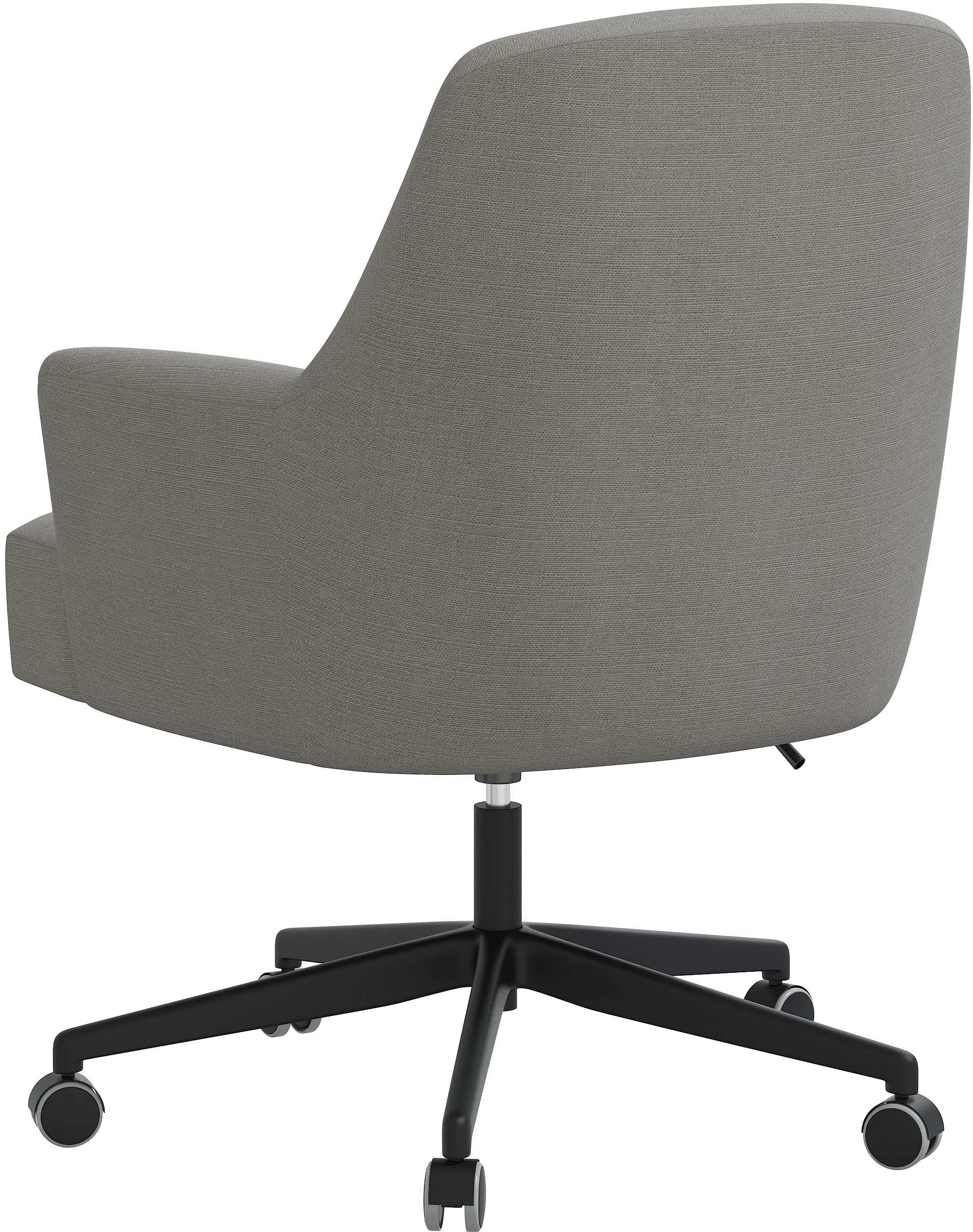 78-9LNNGR Hudson Linen Gray Office Chair - Skyline Furniture-4