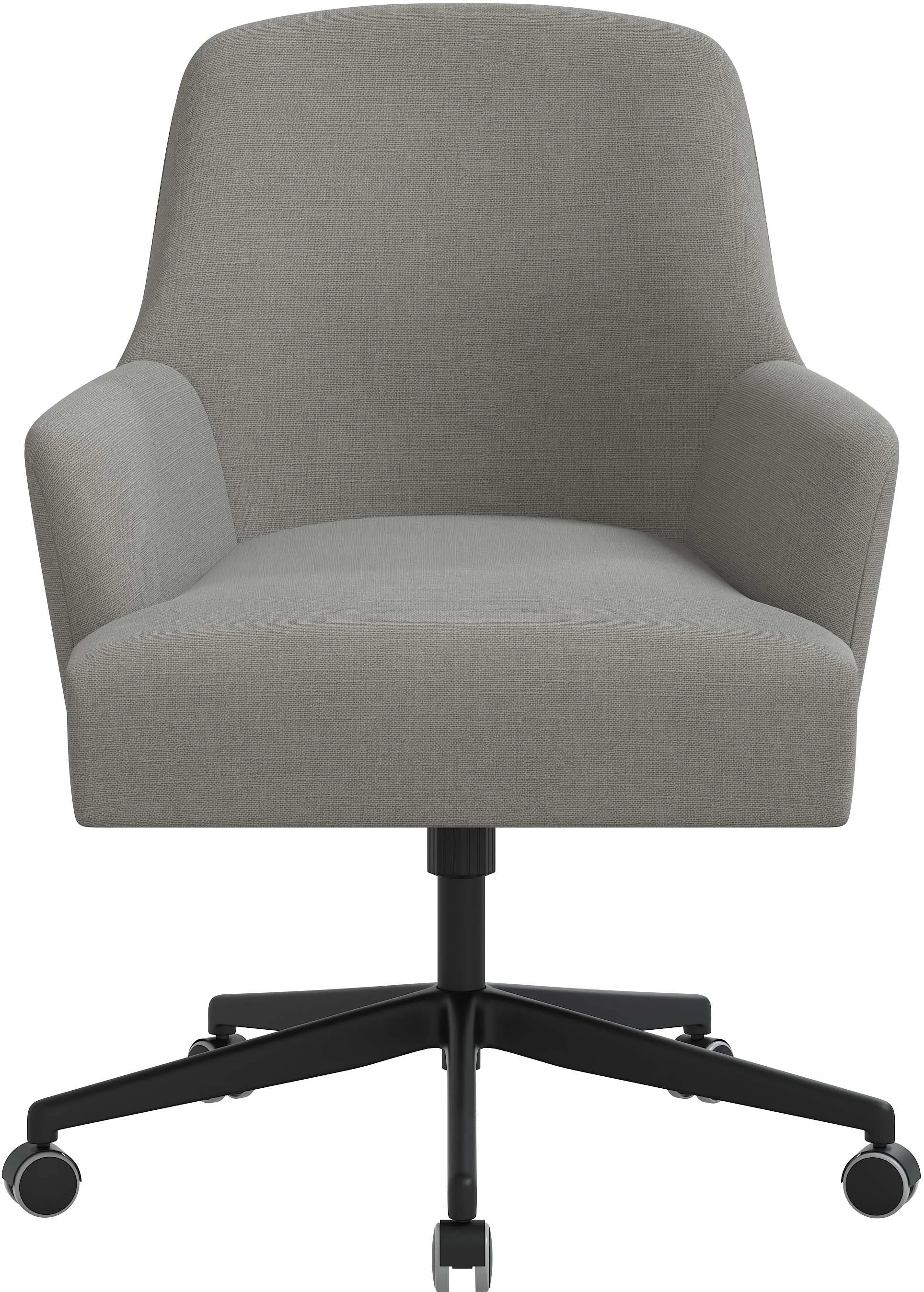 78-9LNNGR Hudson Linen Gray Office Chair - Skyline Furniture-5