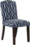 64-6CRSBLOGA Nora Crossweave Blue Dining Chair - Skyline Furniture