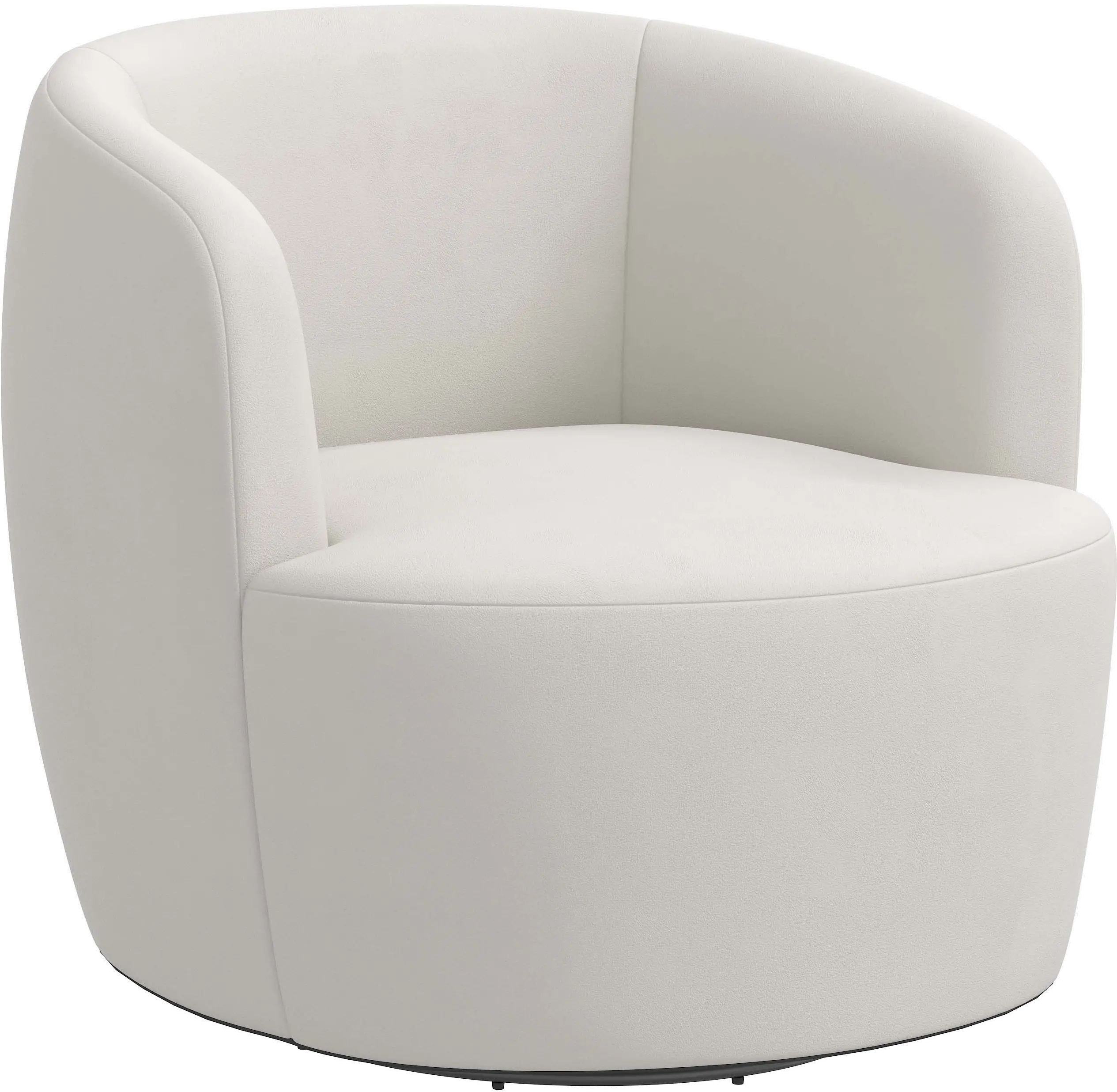 48-10VLVLGHGR Hunter Velvet Light Gray Swivel Chair - Skyline Furniture-1