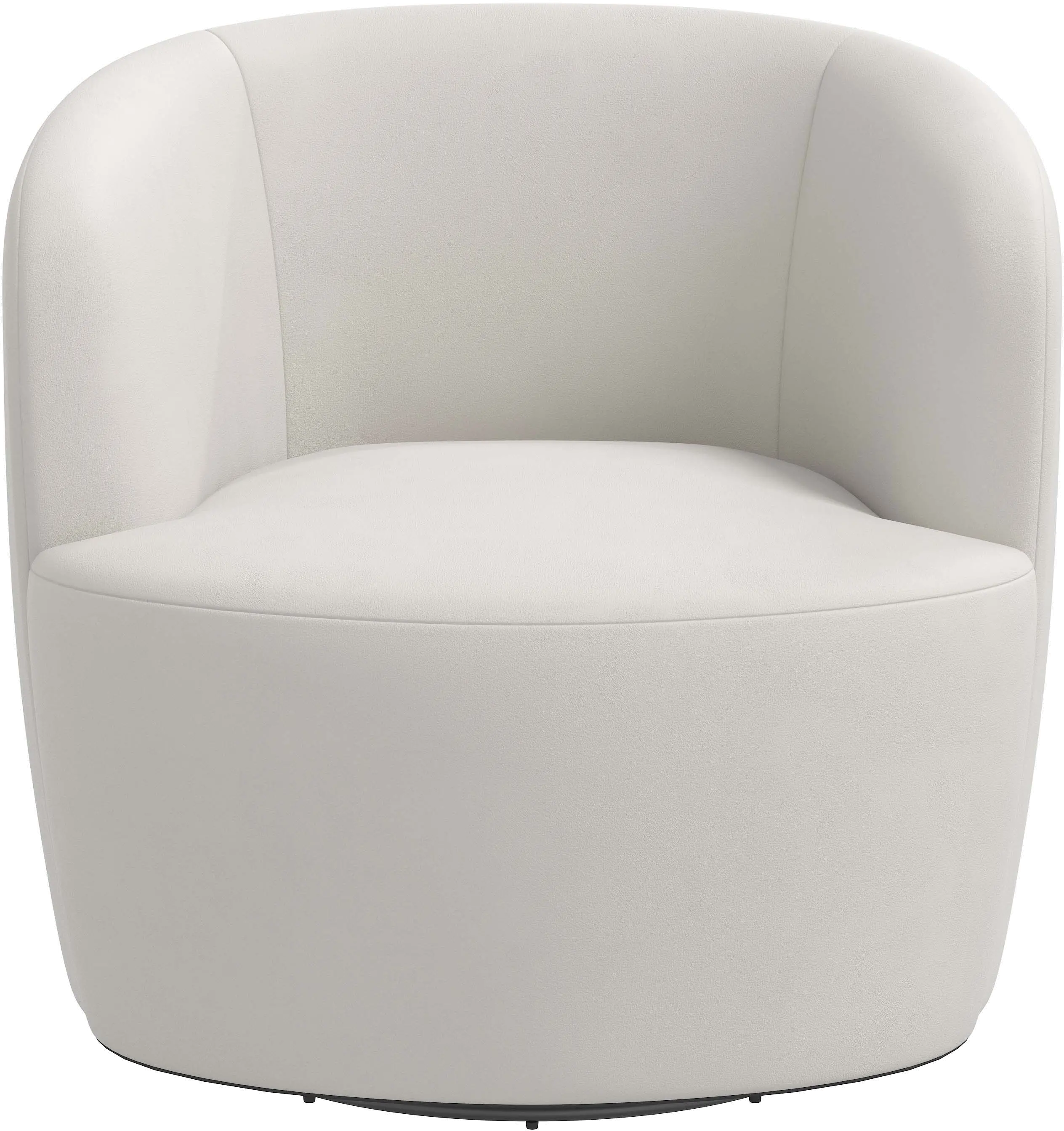 48-10VLVLGHGR Hunter Velvet Light Gray Swivel Chair - Skyline Furniture-5