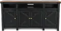 Oregon 72 Black TV Stand