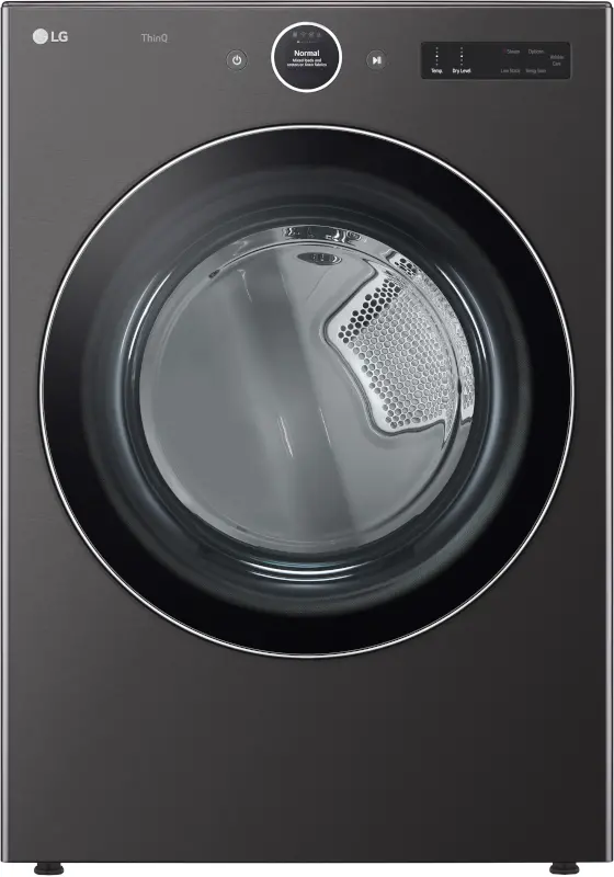 DLGX6701B LG 7.4 cu ft Gas Dryer - Black Steel 6700B-1
