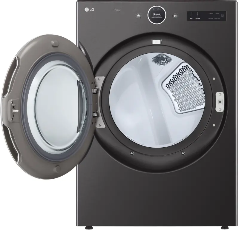 DLGX6701B LG 7.4 cu ft Gas Dryer - Black Steel 6700B-3