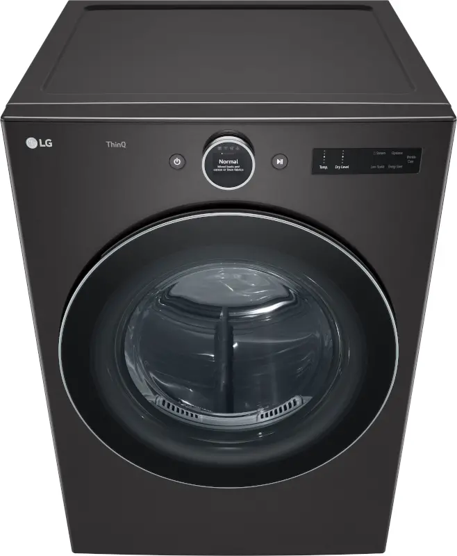 DLGX6701B LG 7.4 cu ft Gas Dryer - Black Steel 6700B-6