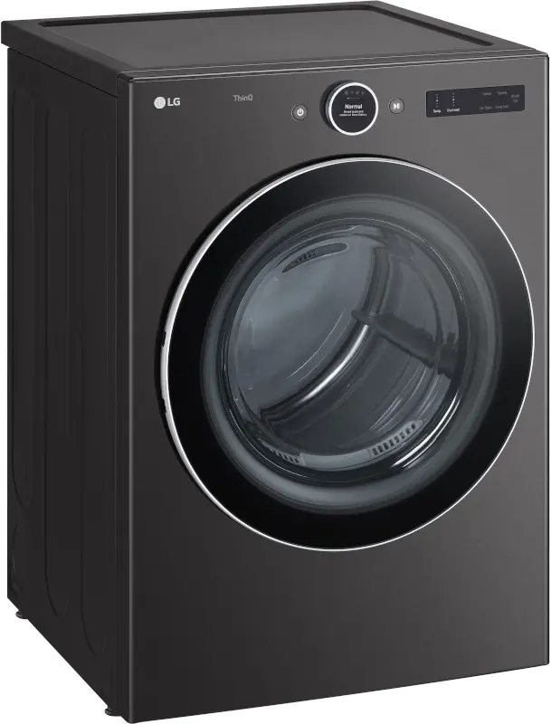 DLGX6701B LG 7.4 cu ft Gas Dryer - Black Steel 6700B-7