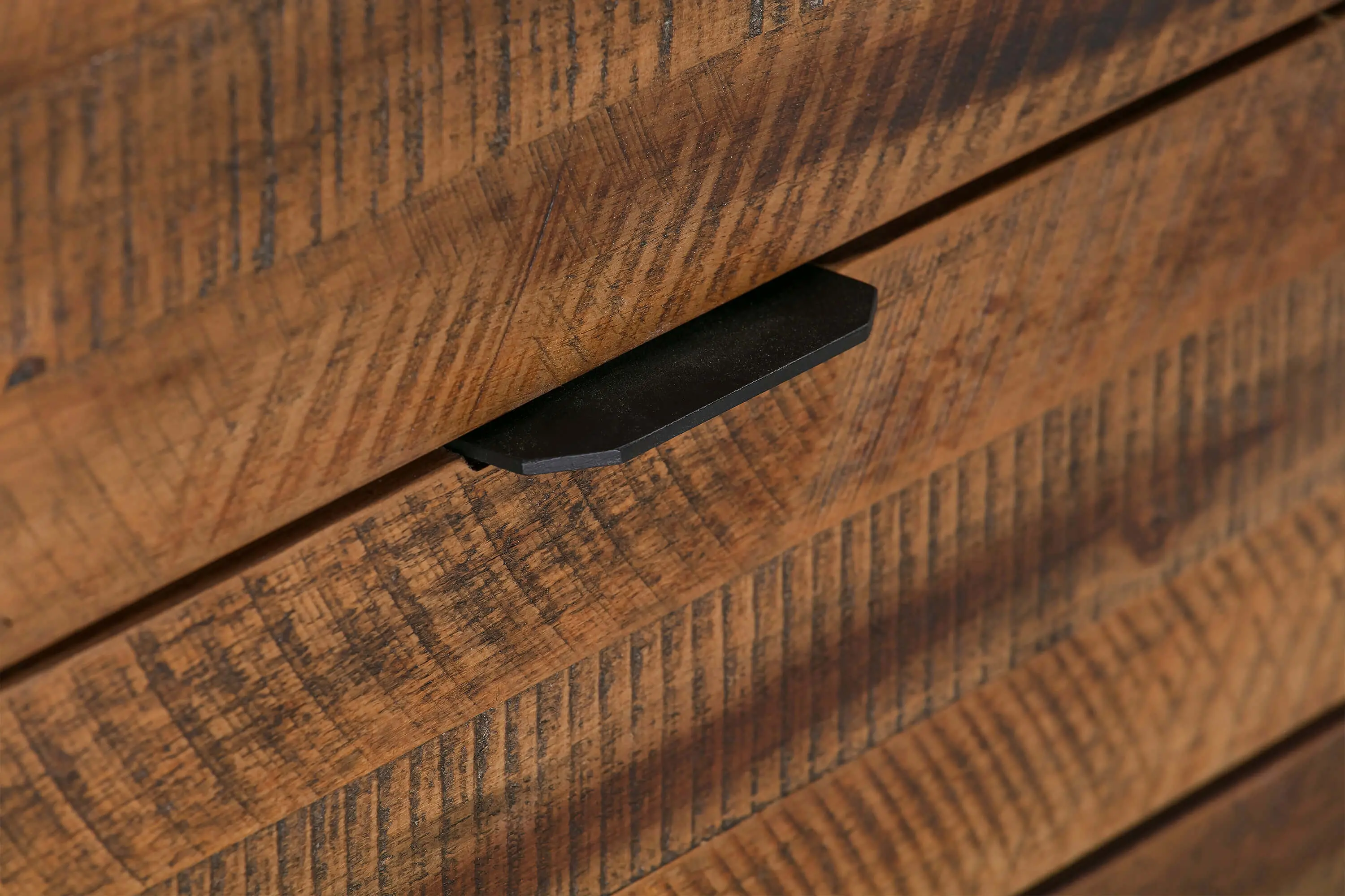 LCLDLARU Ludgate Black and Brown Square End Table with Shelf-5