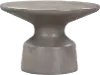 LCSFCOCCGR Sephie Round Gray Concrete Pedestal Coffee Table
