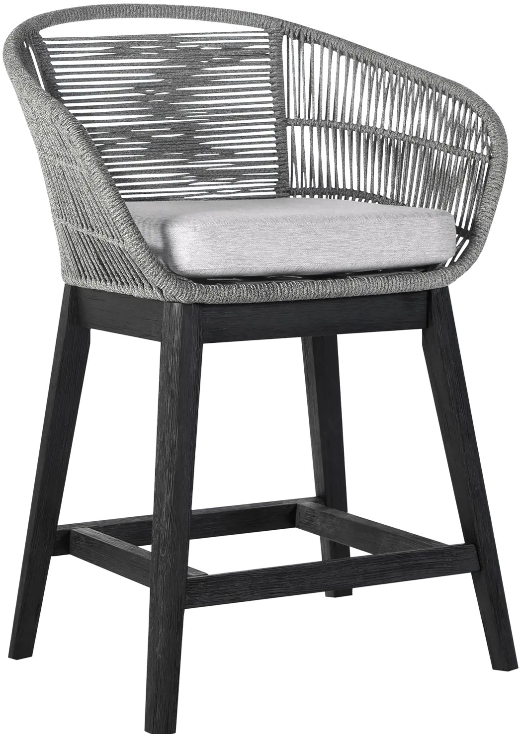 LCTFBAGRBL26 Tutti Frutti Black Counter Height Outdoor Stool-1