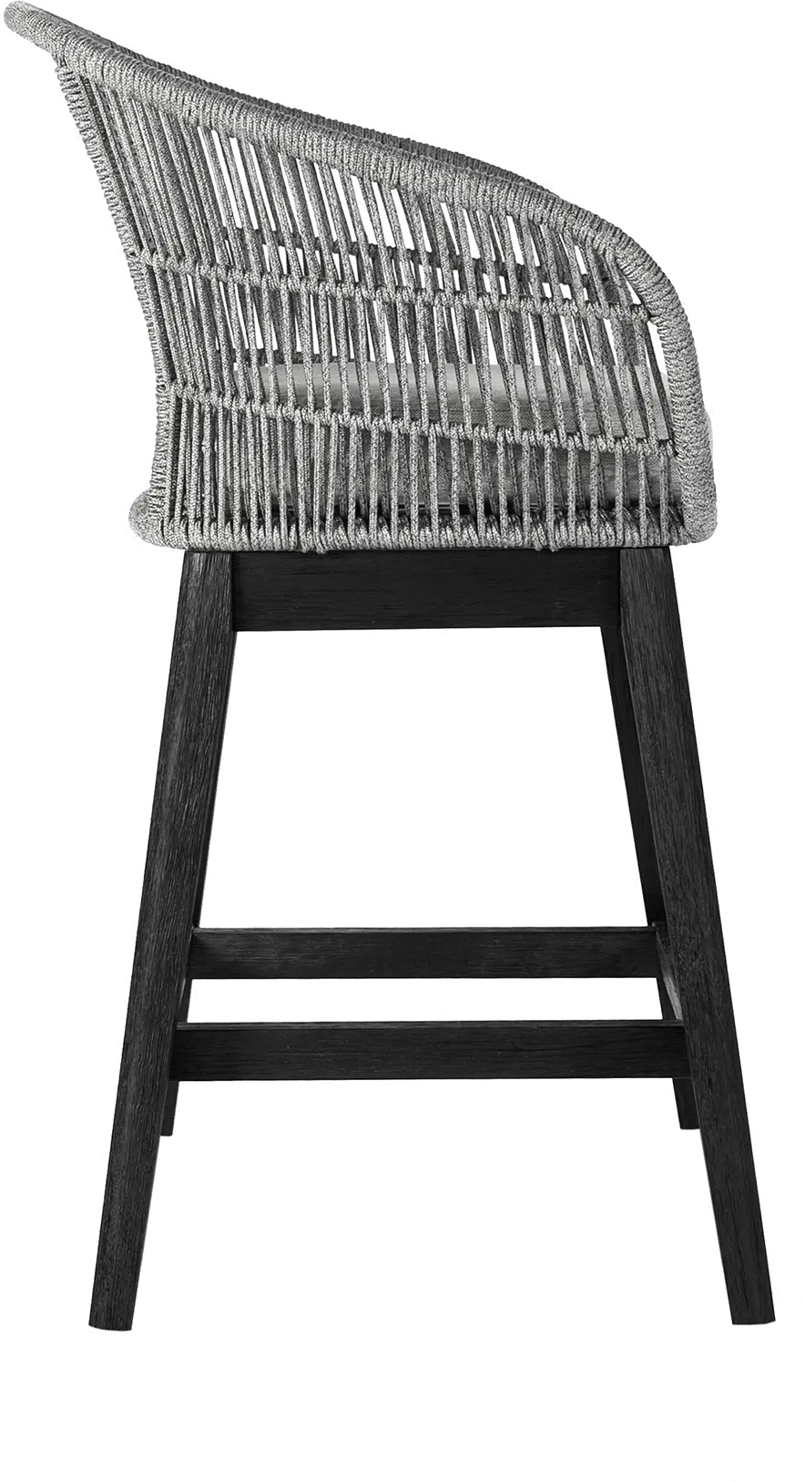 LCTFBAGRBL26 Tutti Frutti Black Counter Height Outdoor Stool-4