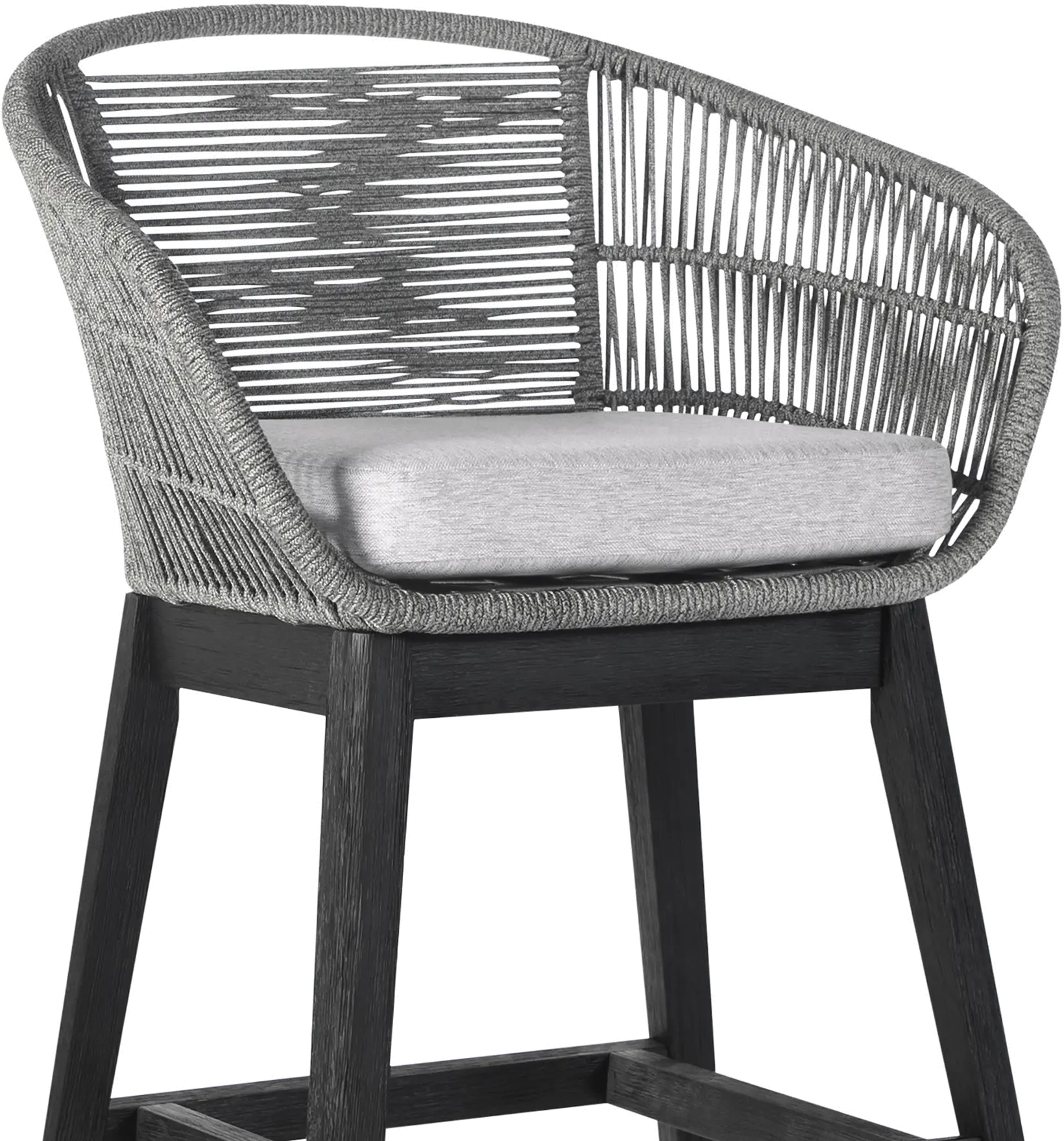 LCTFBAGRBL26 Tutti Frutti Black Counter Height Outdoor Stool-6