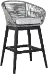 LCTFBAGRBL30 Tutti Frutti Black Outdoor Bar Stool