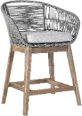 LCTFBAGRTK26 Tutti Frutti Natural Outdoor Counter Height Stool