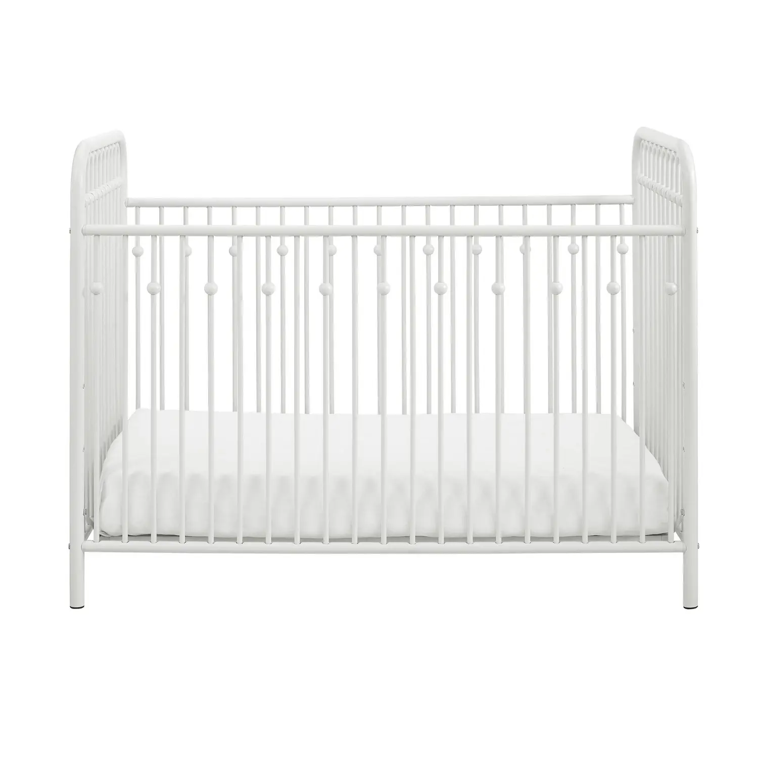 Monarch Hill Ivy Off White Metal Baby Crib-1